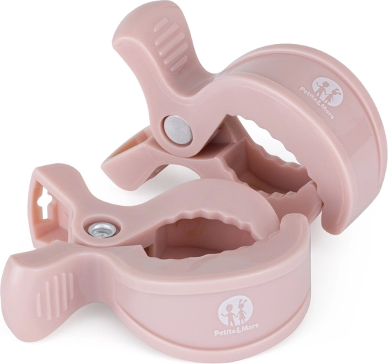 Petite&Mars stroller clips Peg rose (2 pcs)