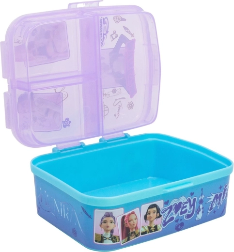 4 separate snack compartments without mixing