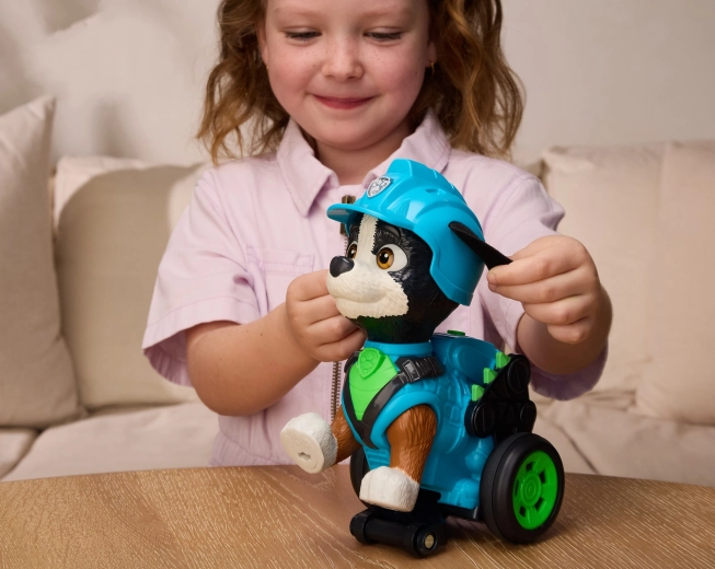 Pull back and release: action ride and wheelie
