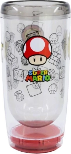 Stor double-wall tumbler Super Mario with Smartgrip anti-tip - 1 piece