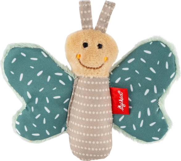 Sigikid първа гушкаща играчка шумоляща пеперуда зелена