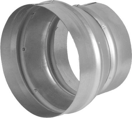 Metal reducer 100/125 mm for circular ducting