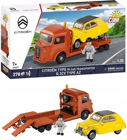 COBI Citroën Type H Auto Transporter & Citroën 2CV AZ building set (278 pieces)