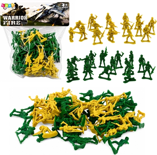 Military Set of Plastic Toy Soldiers – 72 pcs