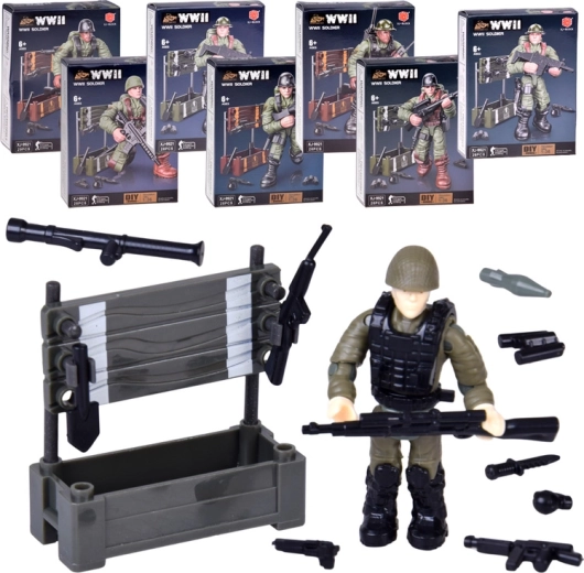 World War II Soldier Figure Building Set - 1 Piece