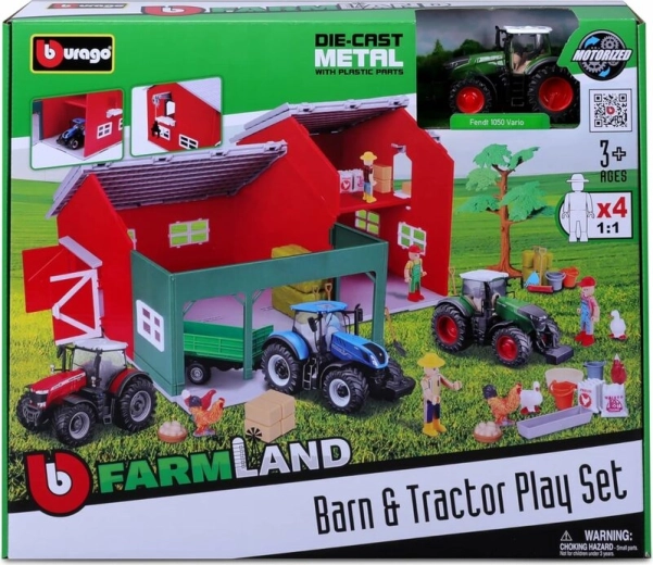 Bburago Farmland barn set with tractor