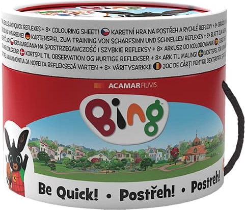 Картова игра НАБЛЮДАТЕЛНОСТ! BING в тубус (30 карти)