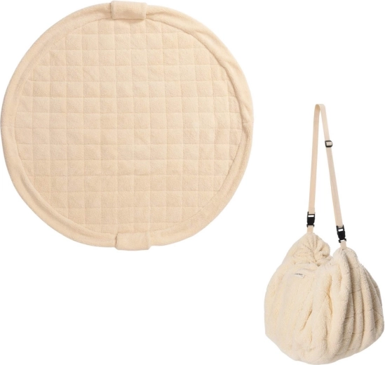 Play&Go noomad soft teddy oak play mat and toy storage bag