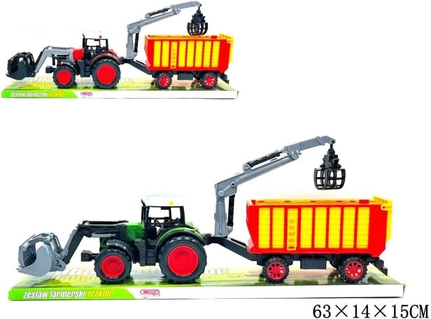 Toy Tractor with Trailer for Children