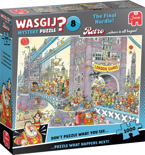 Пъзел JUMBO WASGIJ Mystery 8 Последното препятствие 1000 части