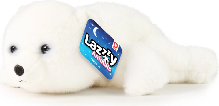 Плюшено бяло мече LAZZY ANIMALS 29 см