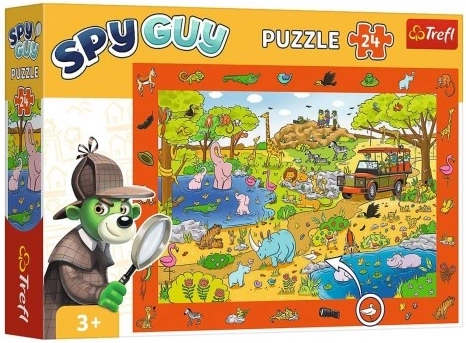 Наблюдателен пъзел SPY GUY Safari 24 части