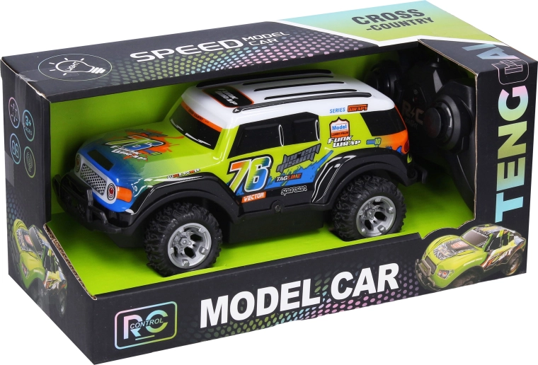 Off-road RC car with remote control, 19.5 cm