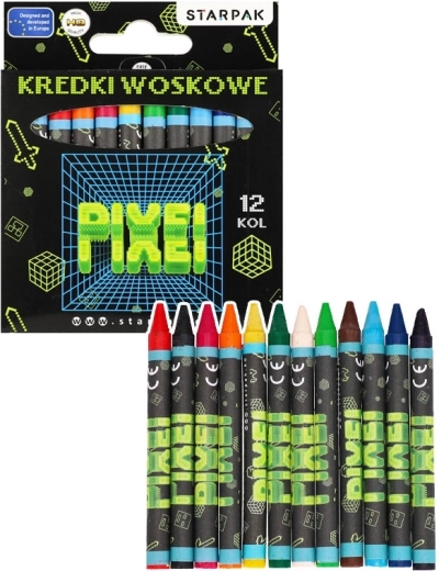 Восъчни пастели Pixel – комплект 12 цвята