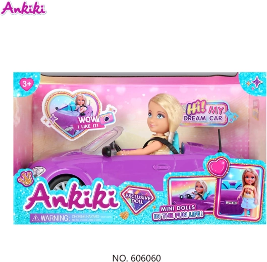 Ankiki Doll with Purple Convertible and Accessories
