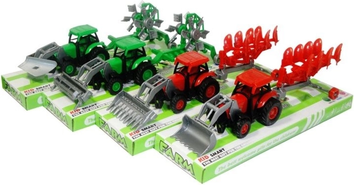 Tractor with an attachment
