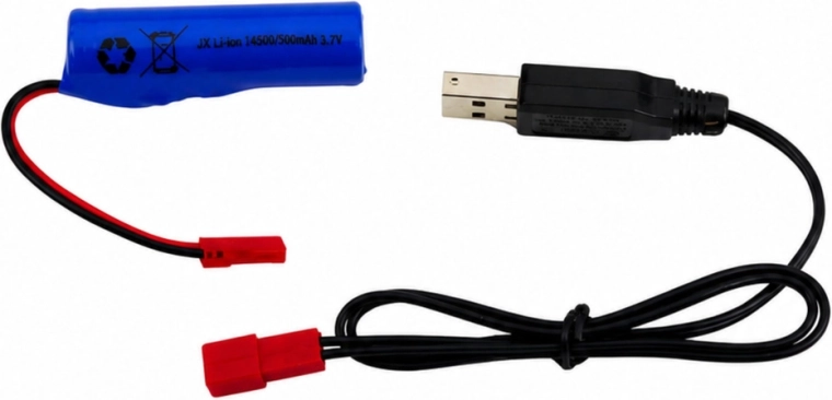 Built-in battery and USB charging