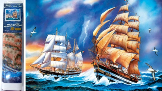 Diamond Painting Sailboat 30x40 cm