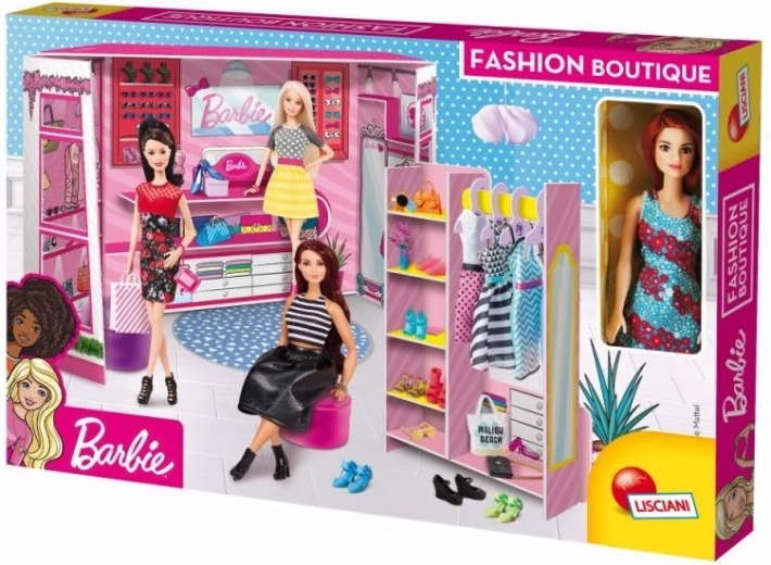 Lisciani Barbie fashion boutique with doll
