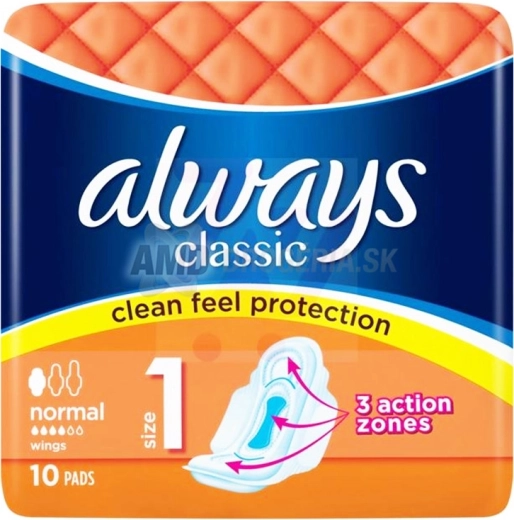 Always Classic Normal sanitary pads 10 pcs