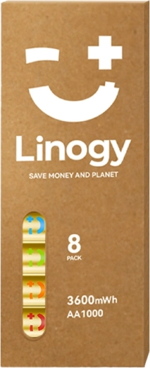 AA LINOGY Li‑ion Pro Rechargeable Battery Set (8 pcs)