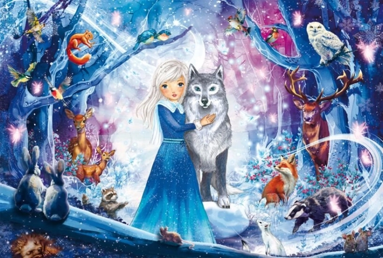 SCHMIDT puzzle Princess in a Snowy Forest 100 pieces