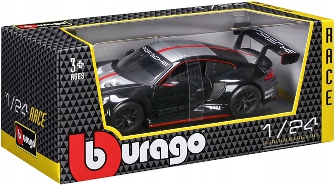 Bburago Porsche 911 GT3 Racing Launch 1:24 black
