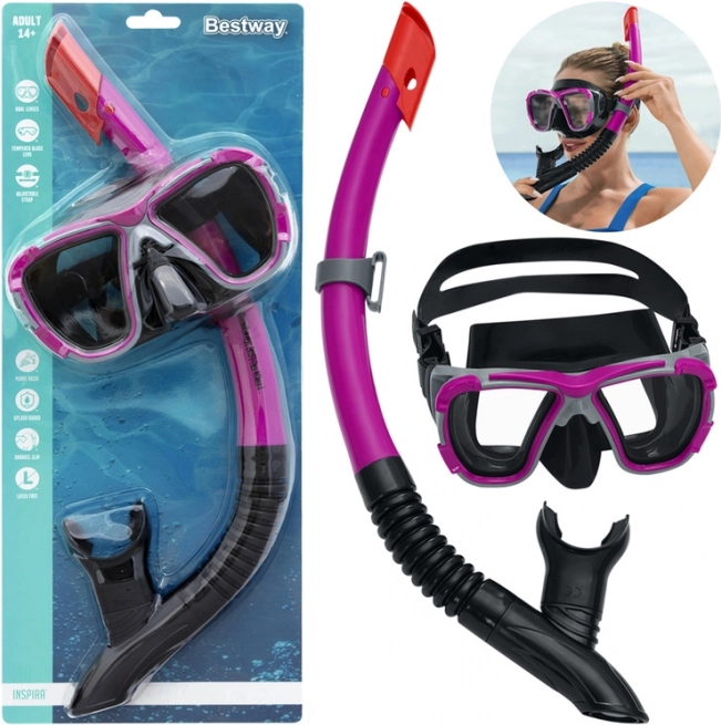 Bestway Snorkeling Set for Children and Adults – Red
