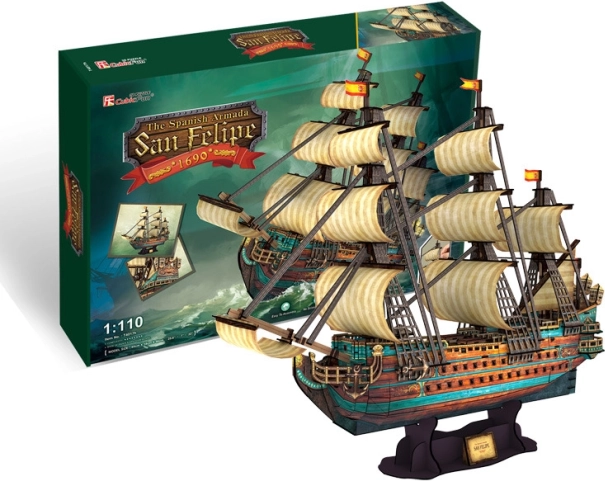 3D пъзел платноход San Felipe – 248 части