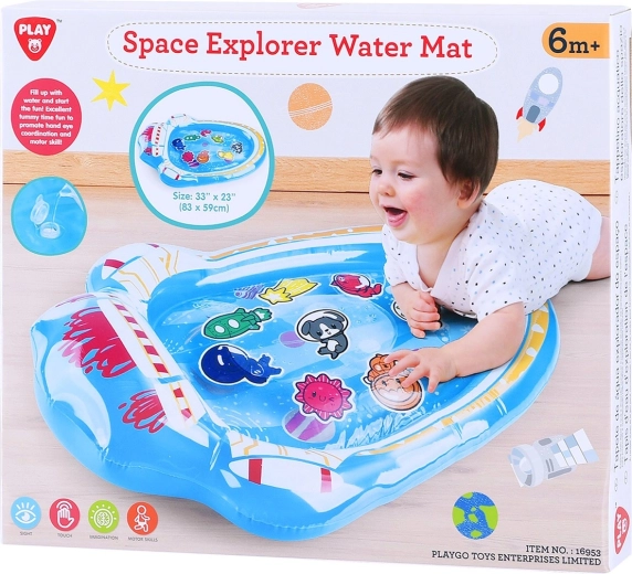 Playgo non-slip bath mat with space theme - 1 piece