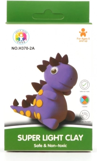 Dinosaur from lightweight clay for children