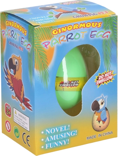 Parrot hidden in the egg
