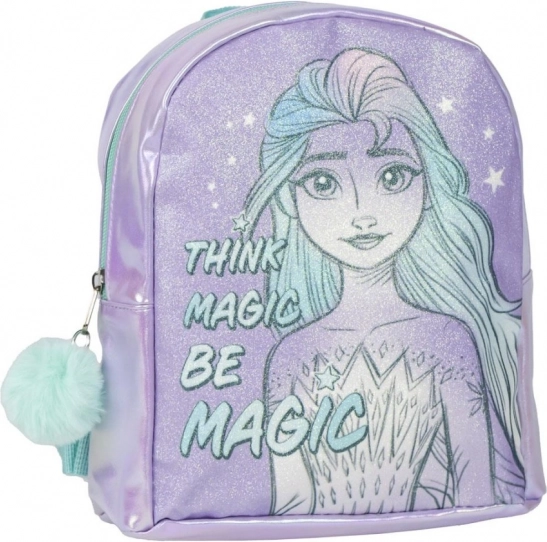 Kids' Backpack with Pom-Pom and FROZEN Appliqués