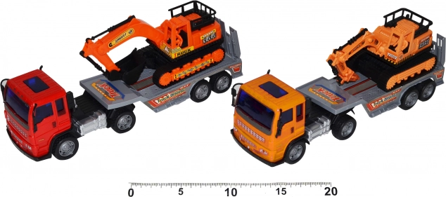 Friction-powered hauler with construction vehicle, 28 cm