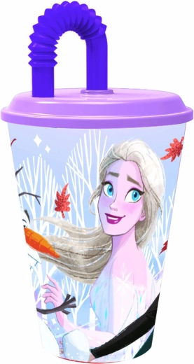 Frozen-themed Cup with Straw 430 ml Plastic