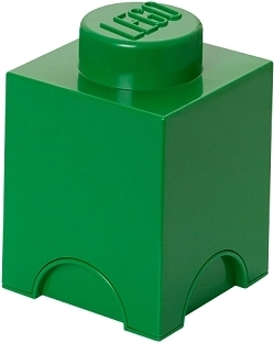 LEGO storage box 1 – dark green