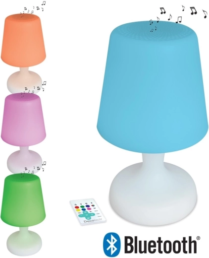 Водоустойчив Bluetooth високоговорител с LED лампа