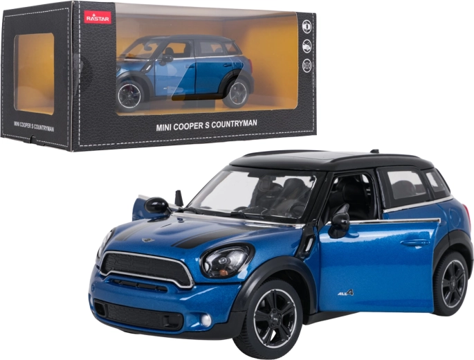 Метален модел на автомобил MINI Countryman RASTAR 1:24, син