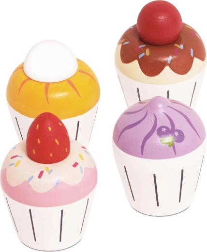 Le Toy Van дървени мъфини – комплект 4 бр.