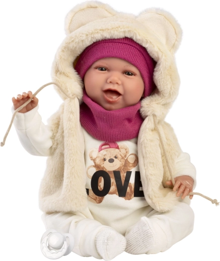 Llorens NEW BORN realistic newborn baby doll with sounds 42 cm