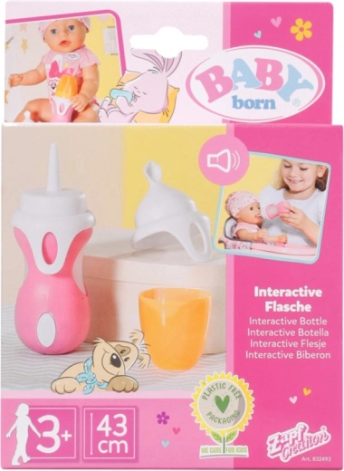 Интерактивно шише и лъжичка за кукли BABY Born