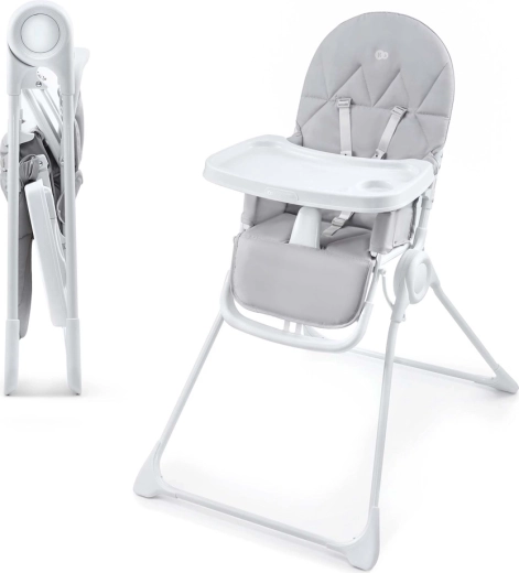 Kinderkraft столче за хранене Binci Grey