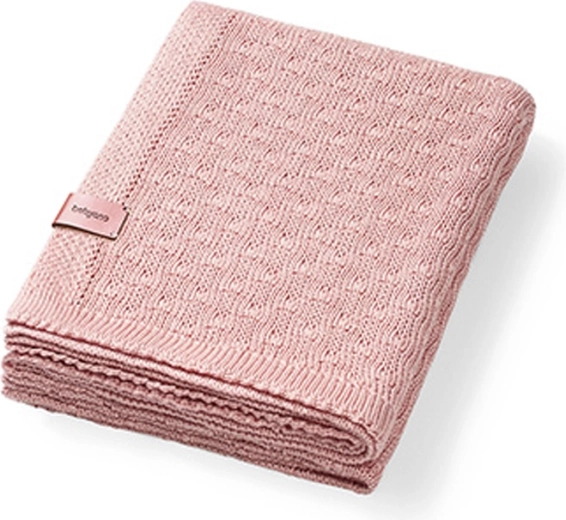 BabyOno плетено бамбуково одеяло, бежово, 75 × 100 см