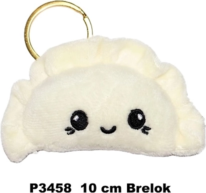 Cream pierogi keychain 10 cm