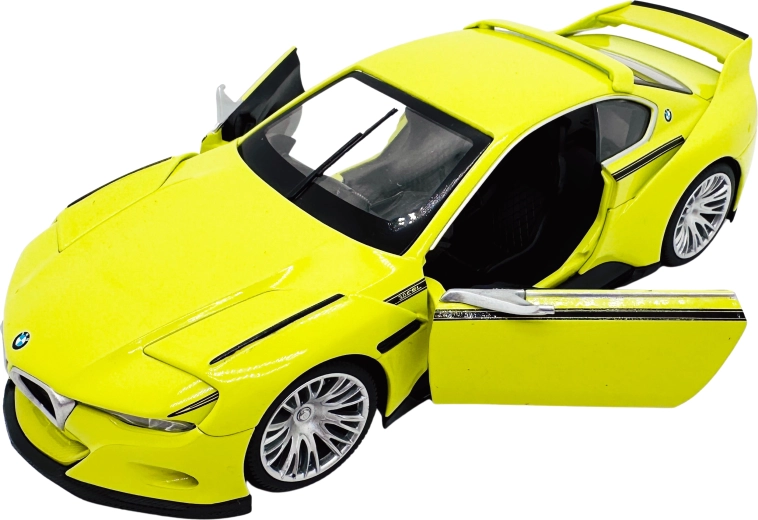 Metal model BMW 3.0 CSL Hommage 1:24 yellow
