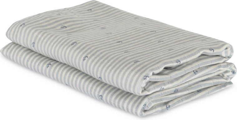 Nuuroo Josefine muslin bamboo swaddles stripe anchor (2 pcs)