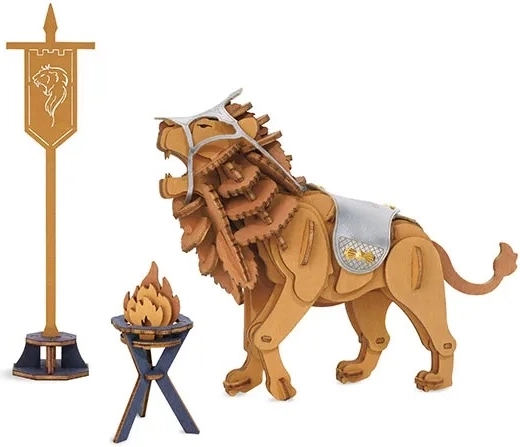 RoboTime 3D Wooden Battle Lion Puzzle