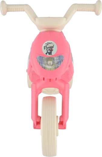 Steerable front fork