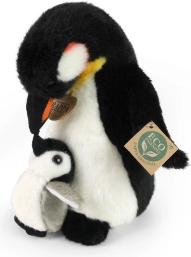 Rappa Eco-Friendly Plush Penguin with Baby 22 cm