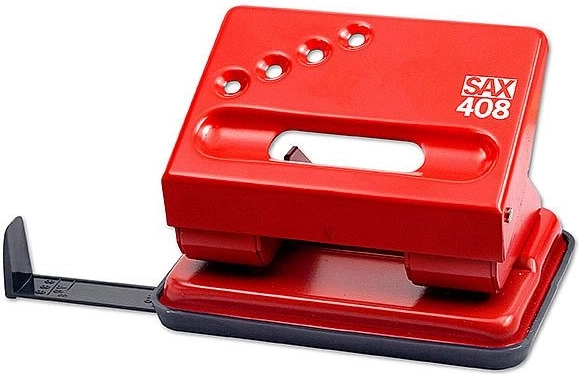 SAX 408 Hole Punch Red